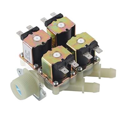 Imagem de DC 12V DN20 G3/4" 1 entrada, 12v Solenóide Válvula de Água Exterior 10mm Válvula Solenóide Saída 12v de Drenagem Elétrica Plástico 0.02-0.8Mpa N/C (Normalmente Fechado)