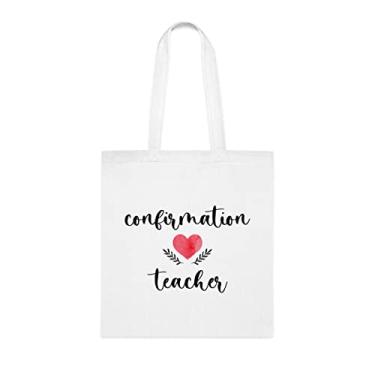 Imagem de Sacola de professor, bolsa de professor de confirmação, presente para professor, bolsa de ombro de professor, bolsas reutilizáveis para professores, ideia de presente de cesta de Natal