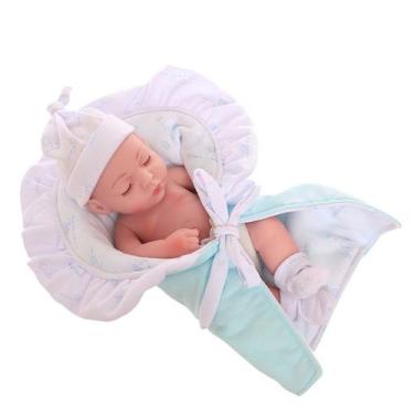 Boneca Bebe Reborn Laura Baby Gui 48 cm menino corpo algodão em Promoção é  no Buscapé