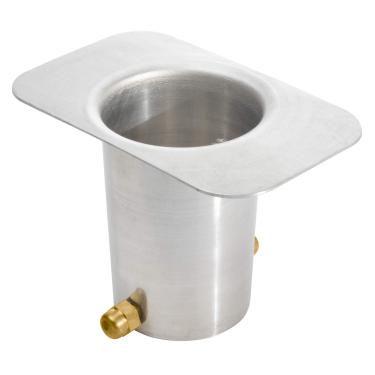 Imagem de Monarch Rain Chains Adaptador de calha de acabamento de moinho de alumínio 20041 para instalação de corrente de chuva