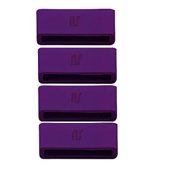 Imagem de Nandos-Store - Passador/Anel/Borracha para pulseiras de relógios compatíveis com 16mm, 18mm, 20mm, 22mm para Amazfit, samsung, Hawei, garmin - Nandos-Store (20MM, Roxa Escura)