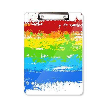 Imagem de Stippling Rainbow Gay LGBT prancheta pasta de escrita placa de apoio A4