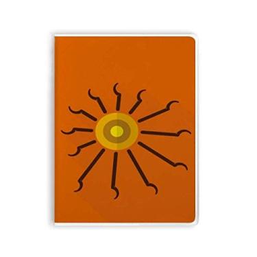 Imagem de Caderno com estampa abstrata de arte escaravelho do Egito Antigo Capa Diário de capa macia