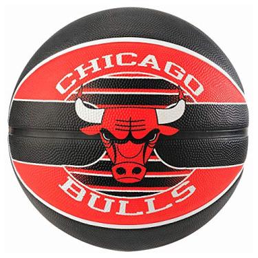 Imagem de Bola Basquete Spalding Nba Chicago Bulls Cor: PTO/VERM - Tam: UN