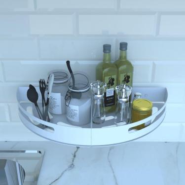 Imagem de Porta Temperos e Condimentos de Parede Branco Multiuso