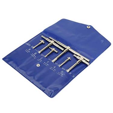 Imagem de Diâmetro de Teste de Calibre 516 Telescópico, Conjunto de 6 Peças Medidor Telescópico 8150 Mm Diâmetro Interno Ajustável Micrômetro Ferramentas de Medição