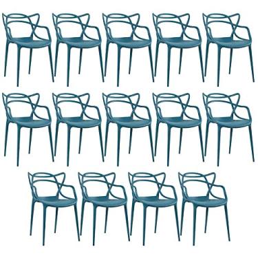 Imagem de Loft7, Kit 14 cadeiras Masters Allegra Turquesa