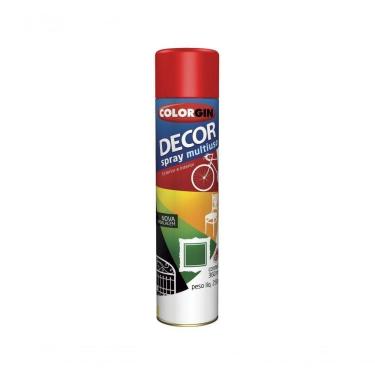 Imagem de Tinta Spray Colorgin Decor Vermelho (Nr23-Onu 1950) C/6Pcs