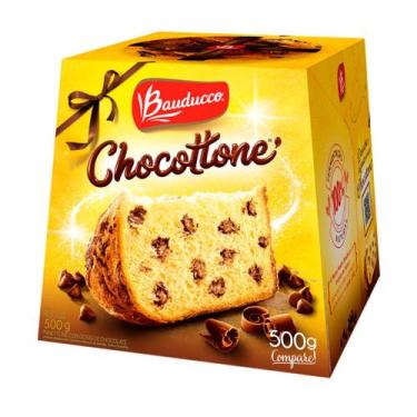 Imagem de Chocottone Com Gotas De Chocolate 500G  - Bauducco