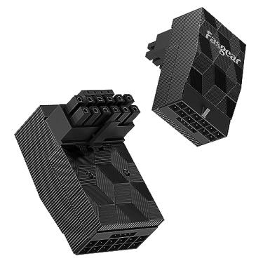 Imagem de Adaptador 12VHPWR 90 graus 1 pacote Fasgear ângulo reto PCI-e 5.0 16 pinos adaptador de alimentação 600W 12 + 4 pinos GPU macho para conector fêmea compatível com GeForce RTX 3090Ti 4070Ti 4080 4090