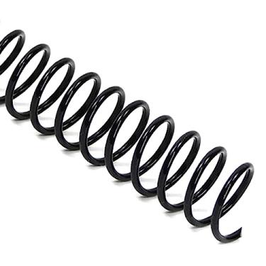 Imagem de Rayson Bobinas de encadernação espiral de plástico de passo 3:1, 7/40.6 cm de diâmetro, 11,1 mm, liga até 80 folhas, tamanho carta (21,6 cm x 28 cm), preto, pacote com 100