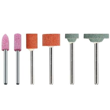 Imagem de Kit 6 Ponta Montada Rebolo Abrasivo Haste 3Mm Micro Retífica