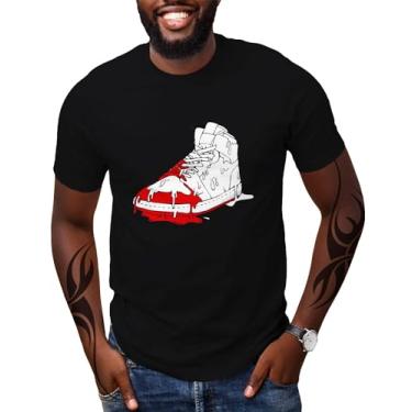 Imagem de Swag Point Camisetas masculinas estampadas – 100% algodão manga curta urbana moderna casual tops streetwear hip hop hipster, Nike3, M