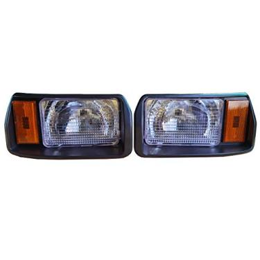 Imagem de Dr.Acces Faróis para carrinho de golfe | Luz de carro de clube | Farol estilo OEM DS para DS PN#101988002 101988001 (terno (lado esquerdo e direito))