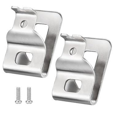Imagem de Clipes de cinto para Dewalt pacote com 2 ganchos de clipe de cinto para broca Dewalt clipes de ferramenta para Dewalt N268241 Adequado para ferramentas elétricas de 20 V DCD980 DCD985