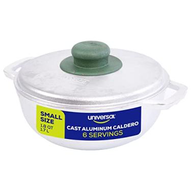 Imagem de Universal (Extra pequeno) Caldero 6 xícaras – 1,7 L, panela de alumínio inoxidável, distribuição uniforme de calor e cozimento rápido, alças ergonômicas, ideal para arroz, batatas fritas e muito mais