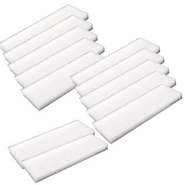Imagem de Qzbhct 12 almofadas de filtro de espuma branca de esponja de aquário para sistemas de filtragem Hagen Fluval 204, 205, 206, 304, 305, 306 (A-222)