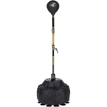 Imagem de Sacos de velocidade de boxe Reflex Ball Cobra Bag Bag Punch Bag Stand, bola de punch independente altura ajustável de 150-180cmBoxing adulto crianças saco de velocidade reflexo, preto-b, 50