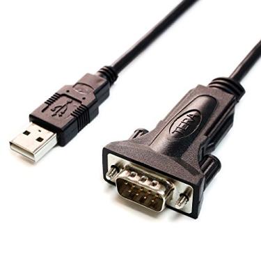 Imagem de Tera Grand Cabo adaptador premium USB 2.0 para RS232 Serial DB9 de 3,5 m - Suporta Windows 10, 8, 7, Vista, XP, 2000, 98, Linux e Mac - Construído com chipset FTDI e parafusos de polegar