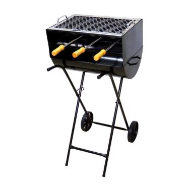 Imagem de Churrasqueira Espetinho Carrinho 1 Grelha 3 Espeto 83X44X30
