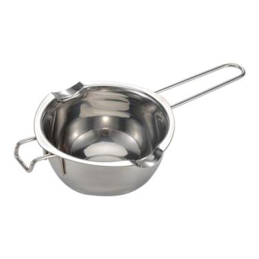 Imagem de Manteiga queijo chocolate derretendo pote de cera derretida derretendo pote de cera à prova d'água tigela de derretimento utensílios de cozimento panela de aquecimento 304/caixa colorida 400ML (alça