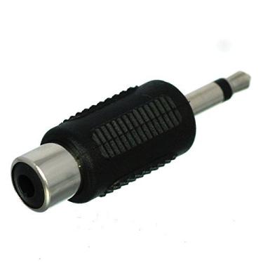 Imagem de Conector adaptador mono TS macho CESS RCA fêmea para 3,5 mm – Mono macho para fêmea RCA de 3,5 mm (pacote com 10)