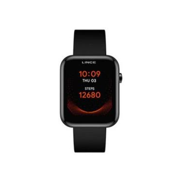 Imagem de Relógio SmartWatch Lince TicWatch Preto Quadrado IOS Android