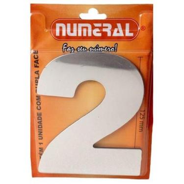 Imagem de Algarismo 2 Numeral 125mm Espelhado 300-2 - Numeral Ind