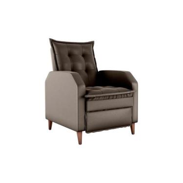 Imagem de Poltrona da Mamãe Amamentação Reclinavel Yaris Marrom Matrix