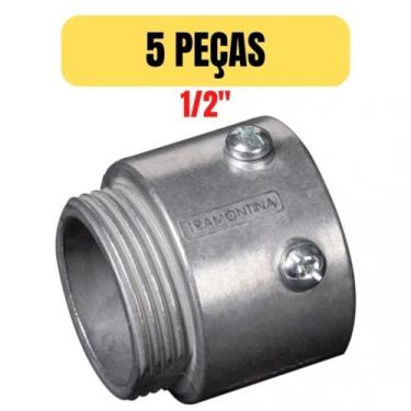 Imagem de Conector cônico  condulete alumínio 1/2"C/5Peças -Melf