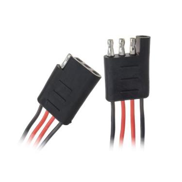 Imagem de Conector EVUS C-040 35/X 4 Vias com Fio 1MM Preto MACHO/FEMEA
