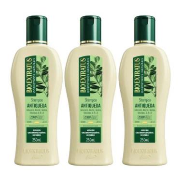 Imagem de kit 3 Shampoo Antiqueda Jaborandi 250 ml Bio Extratus - BIOEXTRATUS