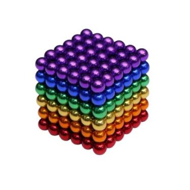 Imagem de Neocube Colorido Magnético Imã Neodímio 216 Cubo 5mm Com Latinha Para 