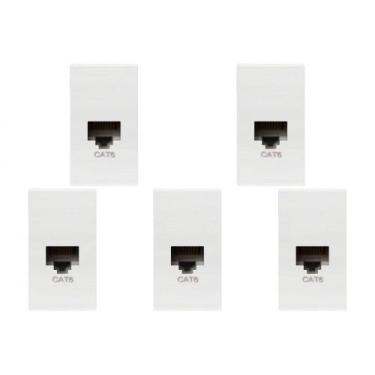 Imagem de Kit C/5 - Modulo Soprano Ilus (Rj45 Cat6) 5Tg99100