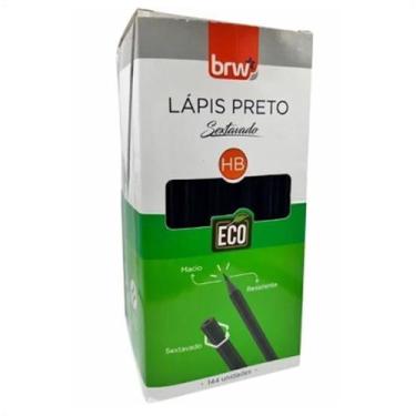 Imagem de Lápis Preto HB Escolar Sextavado Eco Caixa Com 144 unidades Brw LP1444