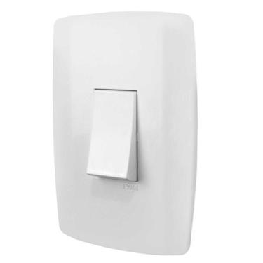 Imagem de Espelho Tomada 4x2 com 1 Interruptor Paralelo Vertical 10A 250V~ Linha