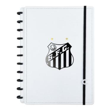 Imagem de Caderno Inteligente Time Santos Pelé Tamanho A4 Grande Capa Dura Disco