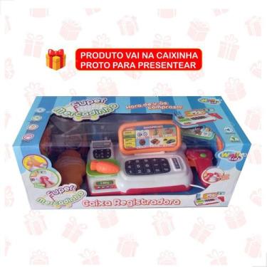 Imagem de Caixa Registradora Brinquedo Infantil Com Som E Luz   - Well Mix