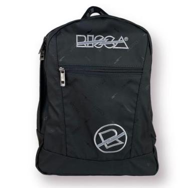 Imagem de Mochila Escolar Juvenil Emborrachada Risca 9078, Preto
