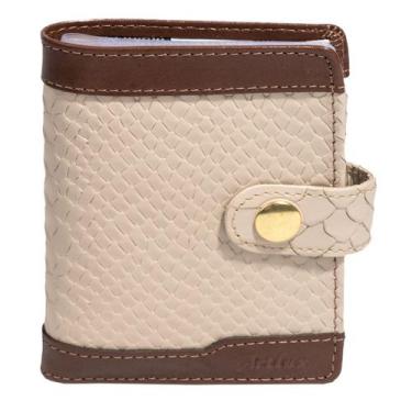 Imagem de Carteira Feminina em Couro Artlux 991, Offwhite