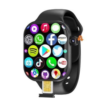 Imagem de Waillynice S10 Plus Smart Watch 4G Android 256GB Armazenamento 4G/5G LTE Cartão SIM GPS WiFi 5.8 cm 490 * 580 Nova Câmera Rotativa Smartwatch (Preto, 4GB 128GB)