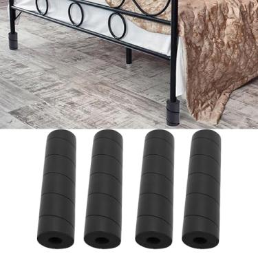 Imagem de Protetores de Dedo do pé da Estrutura da Cama de 4 Unidades, Reduz a Capa de Perna da Estrutura da Cama de Borracha de Colisão, Protetores de Perna de Cama Reutilizáveis