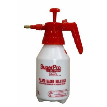 Imagem de Borrifador Pulverizador Multiuso Bettanin Superpro 1l,  Branco e Verme
