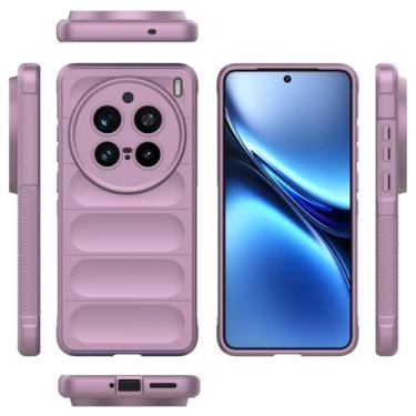 Imagem de Elubugod Capa compatível com Vivo X200 Pro 5G, capa macia para celular TPU compatível com Vivo X200 Pro 5G V2405A V2405DA V2413 roxa