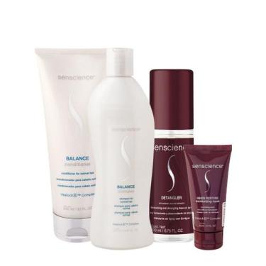 Imagem de Kit Senscience Balance Inner Detangler Home Care Leave-in (4 produtos)