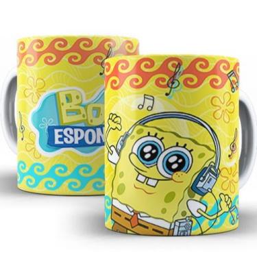 Imagem de Caneca Xicara Personalizada Bob Esponja - X-Colour, 5