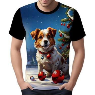 Imagem de Camisa Camiseta Tshirt Natal Festas Cachorro Noel Neve 2 - Enjoy Shop,