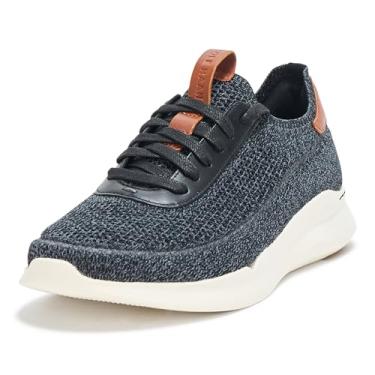 Imagem de Cole Haan Tênis masculino Grand Crosscourt Stitchlite Runox, Preto/Brtsh Tn/Ivry, 43