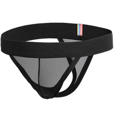 Imagem de Cueca Fio Dental masculina Transparente - Beebas (preta, P/38)