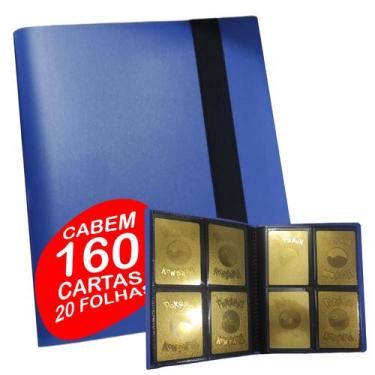 Imagem de Fichário Álbum para cartas Pokemon magic yugioh  160 cartas - OTUG, AZ